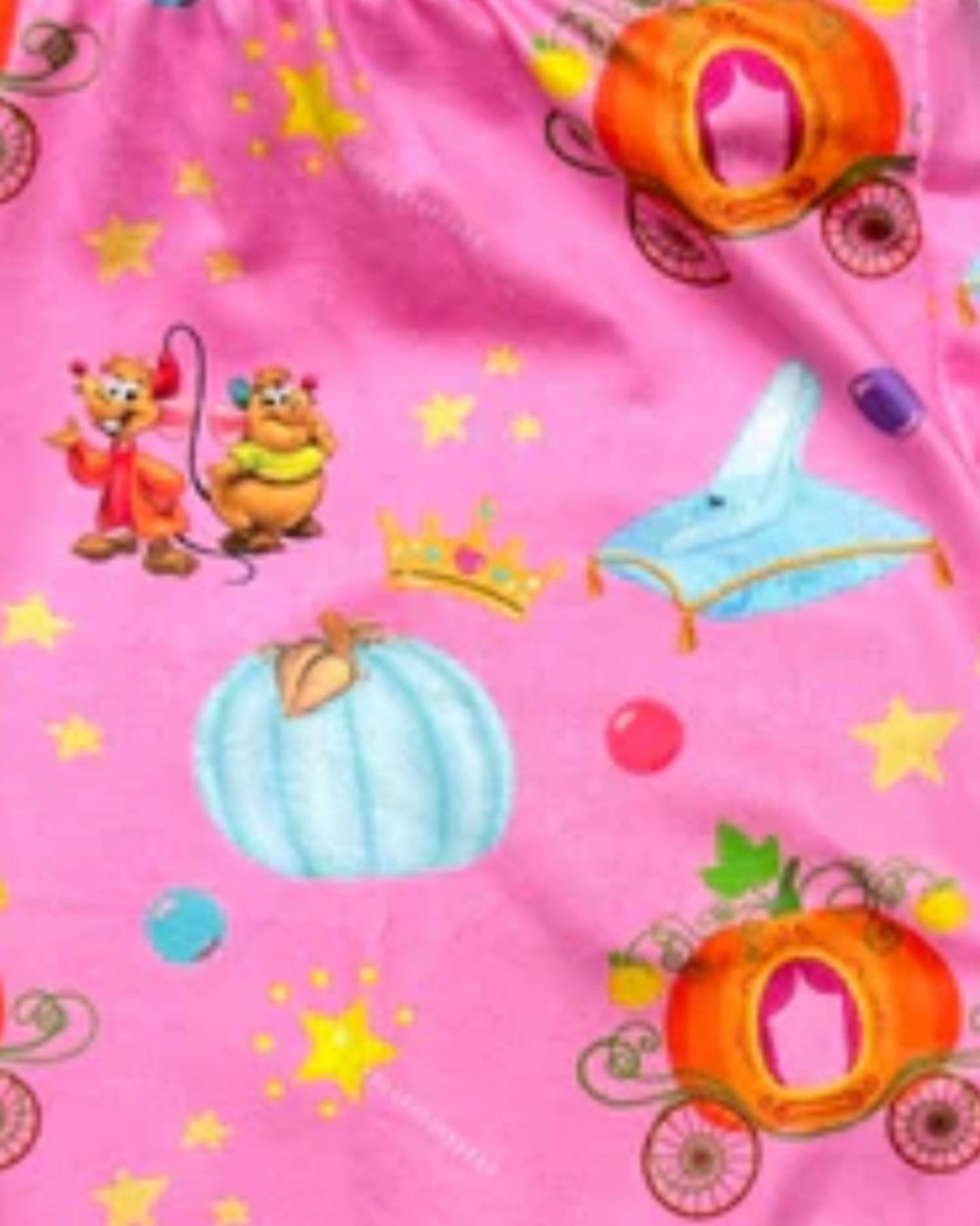 Bubbabeans Kid's Glass Slipper Leggings in pink - kids' leggings - detail view