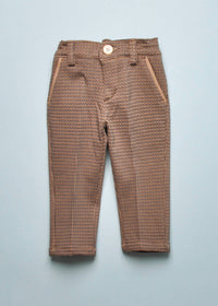 Emanuel Pris Boys Herringbone Pantalone in navy sahara - kids' item