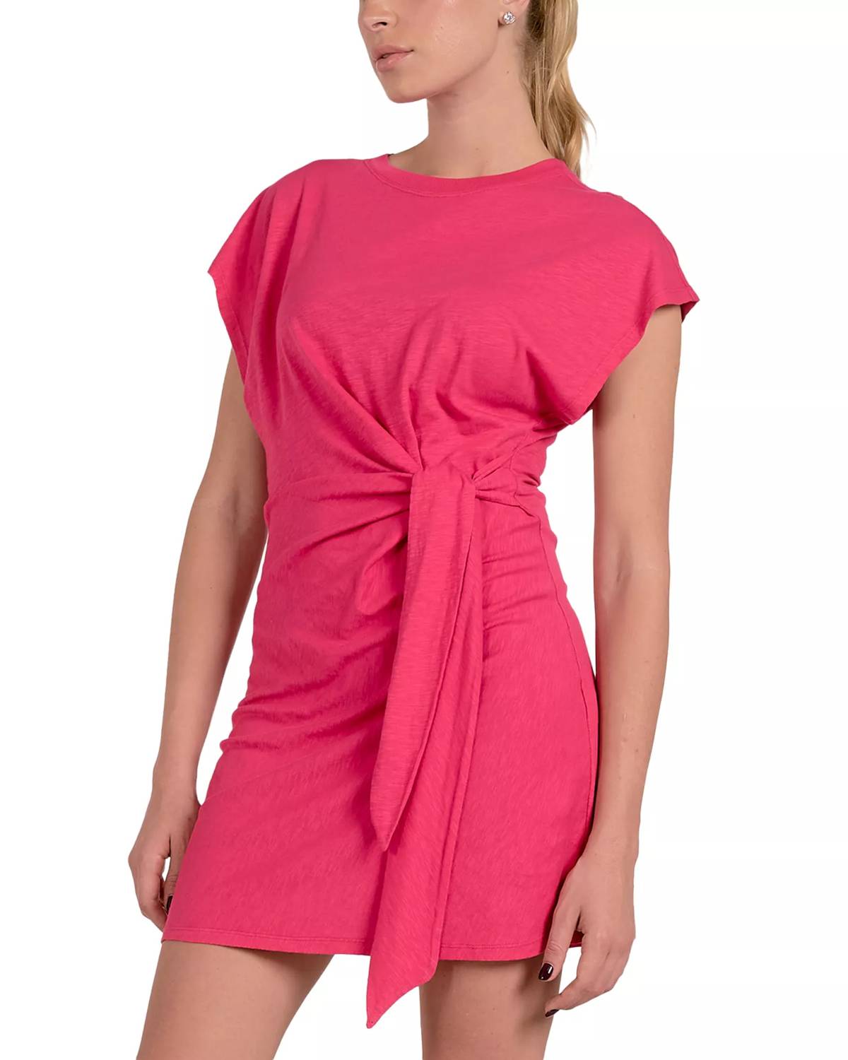 Elan - Side Tie Mini Dress