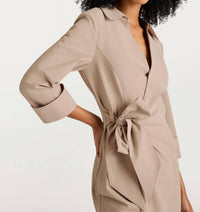 cinq a sept Cayleigh Midi Dress in khaki - women's dress - view 4