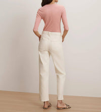 Veronica Beard - Leah Mid Rise Straight Leg Jeans