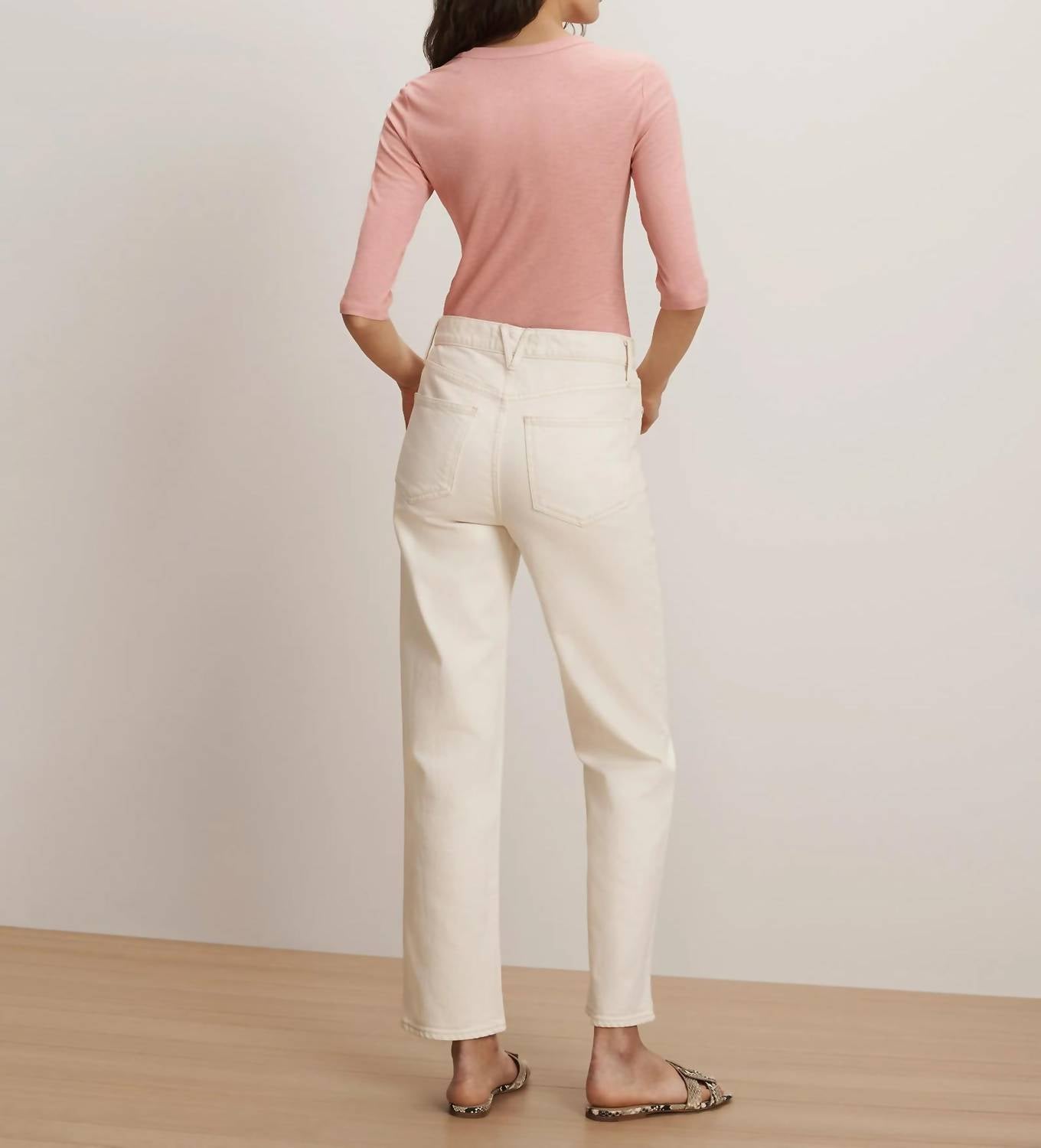 Veronica Beard - Leah Mid Rise Straight Leg Jeans