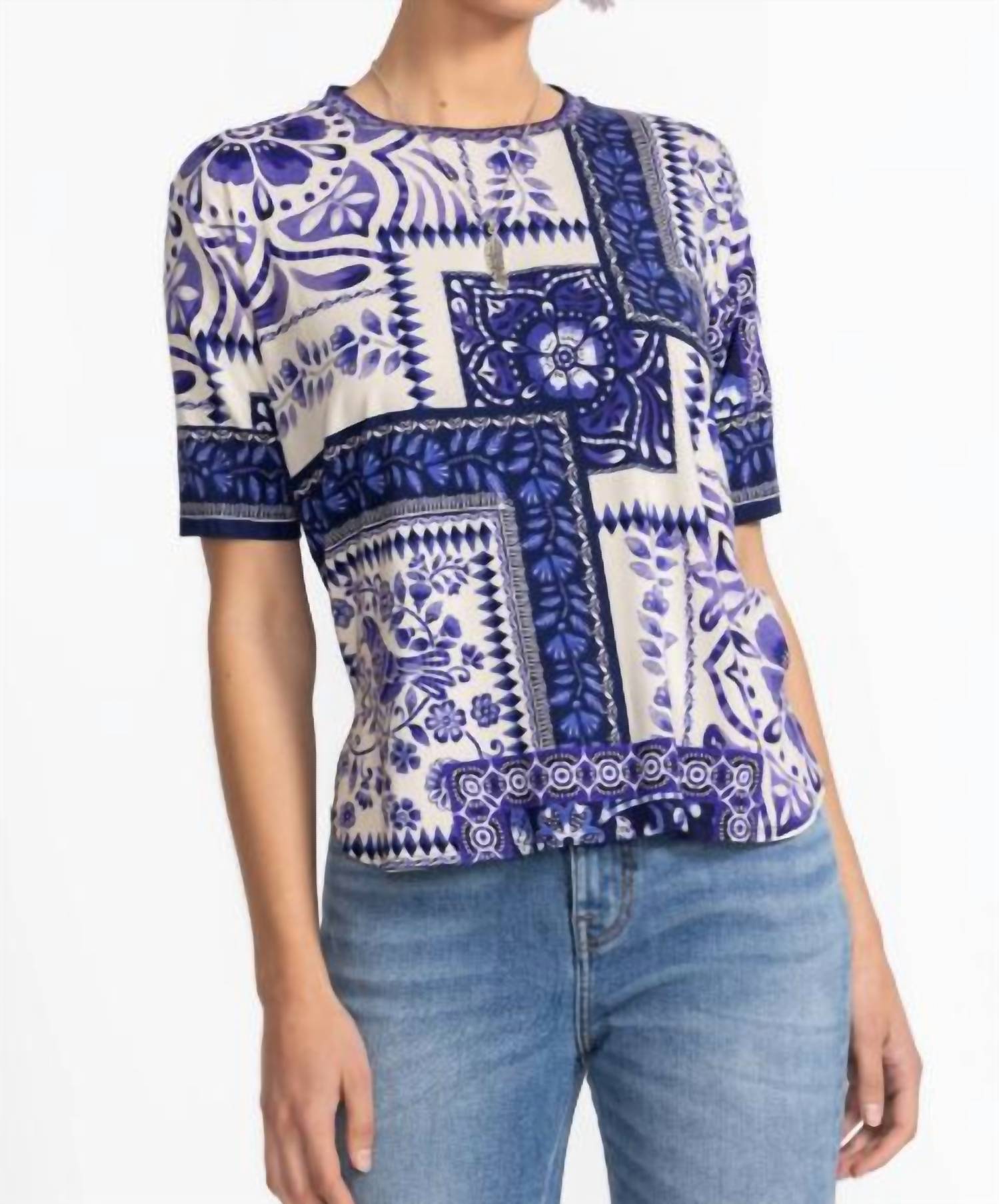 Johnny Was - Janie Favorite Oversized Cropped Tee