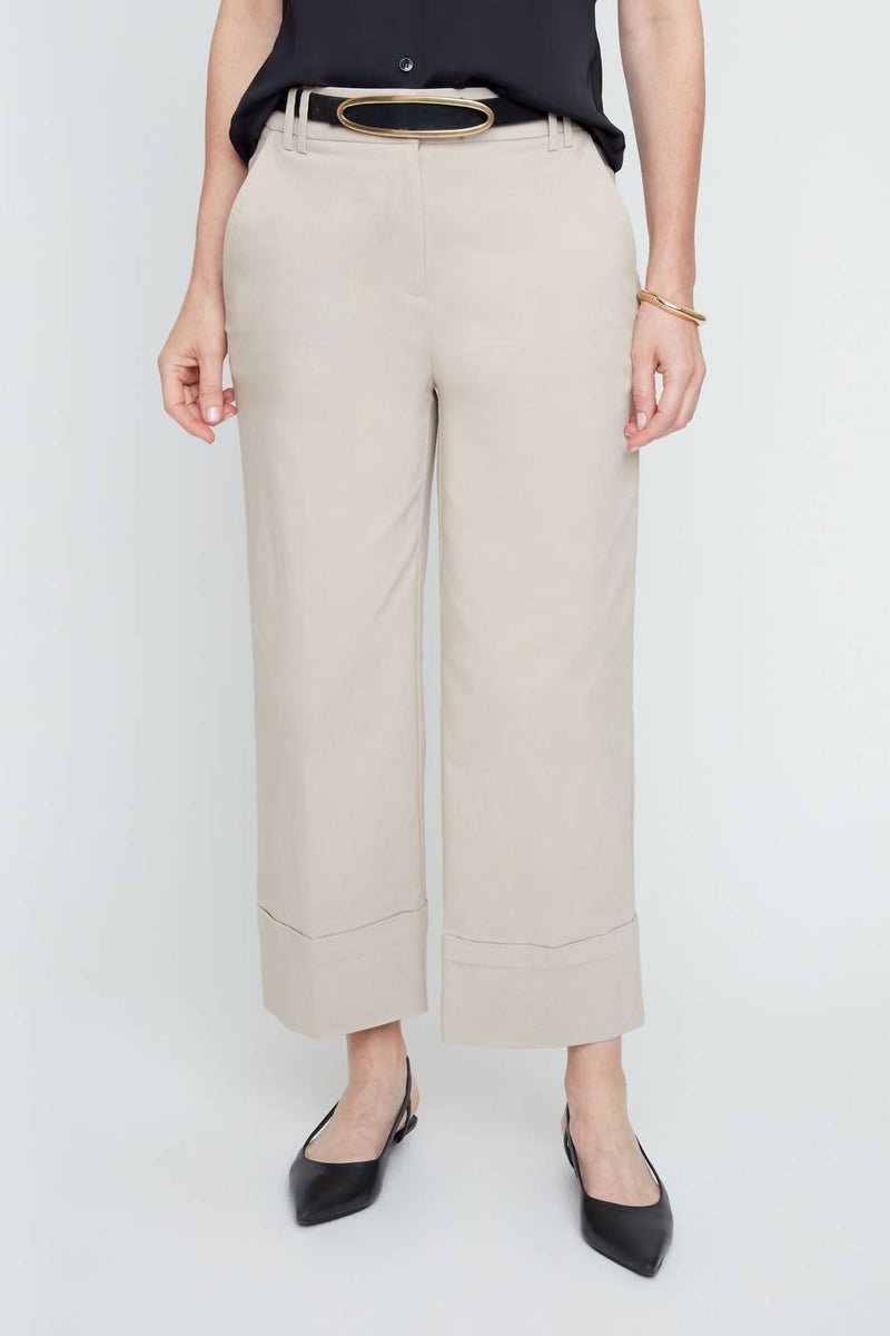 Renuar Sophisticate Cropped Trouser in cashew - women's pants