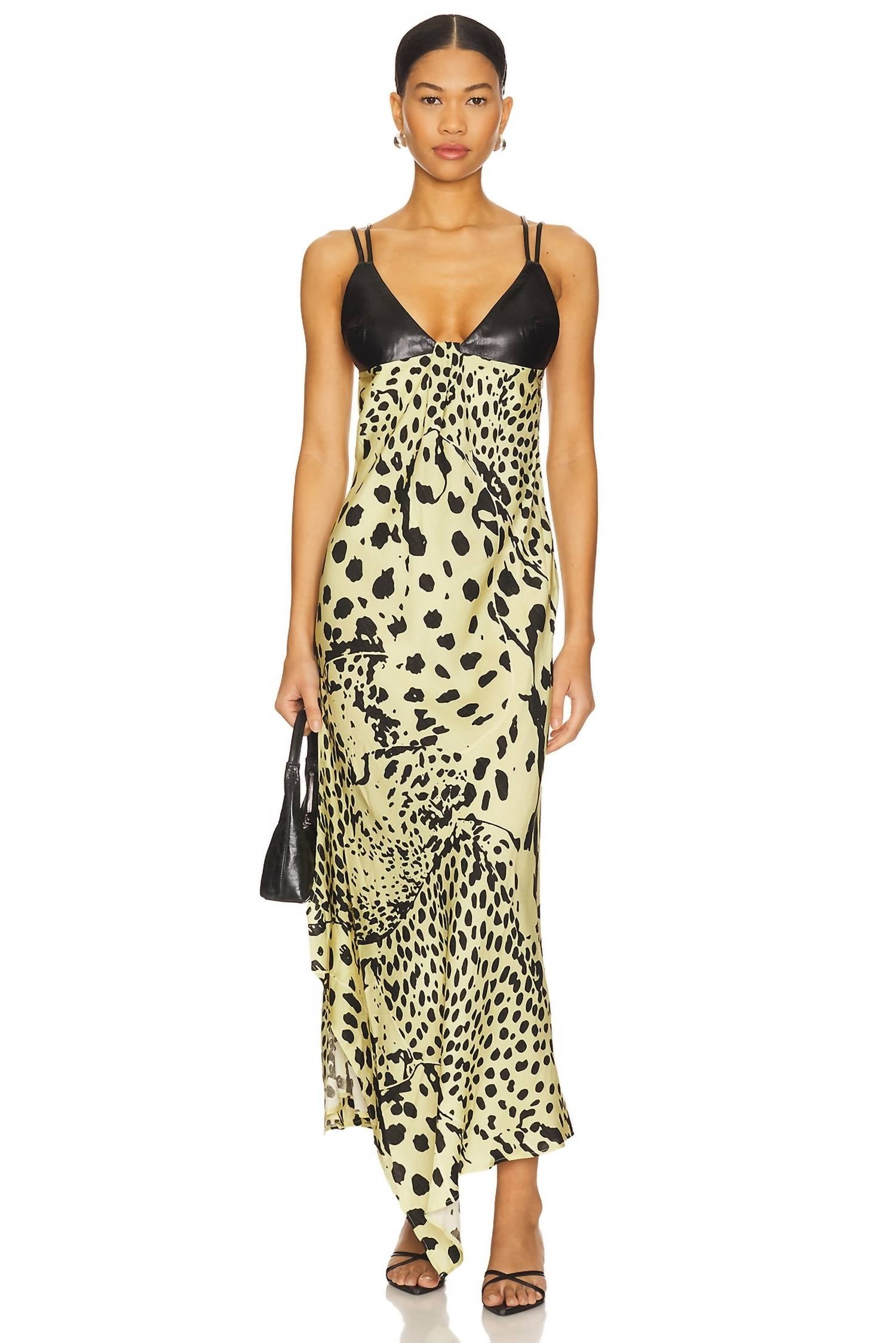 Nanushka - Eleni Mixed-media Dress