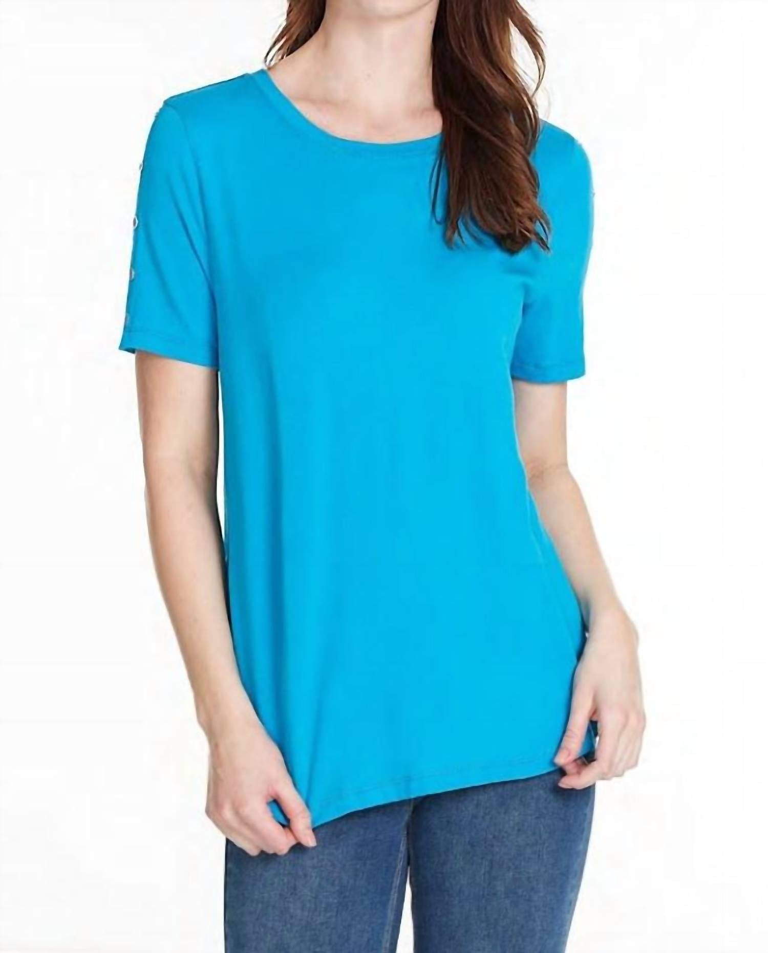Button Detail T-Shirt