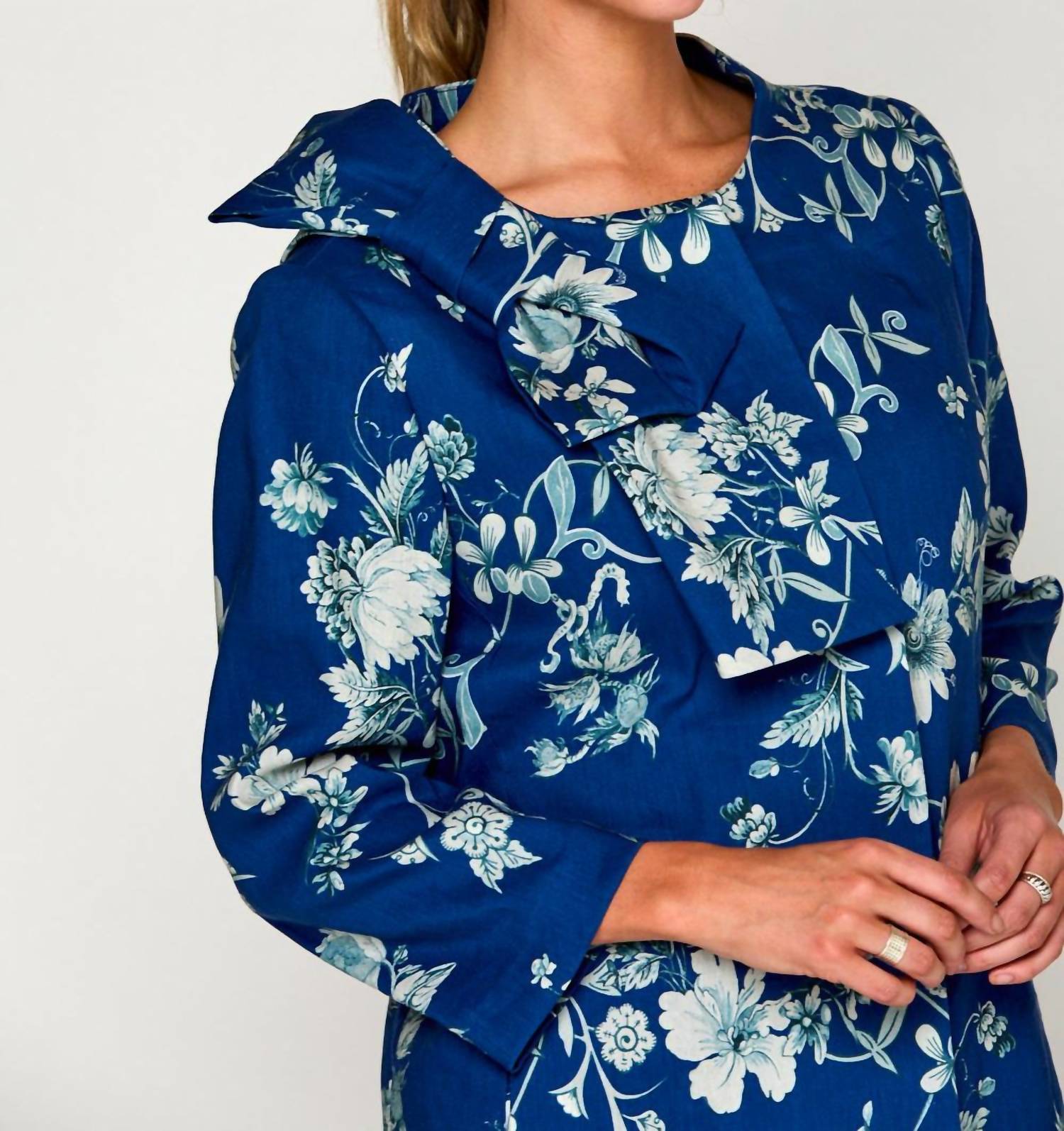 SARA CAMPBELL Sabrina Bow Jacket in mum garden - women's jacket - view 4