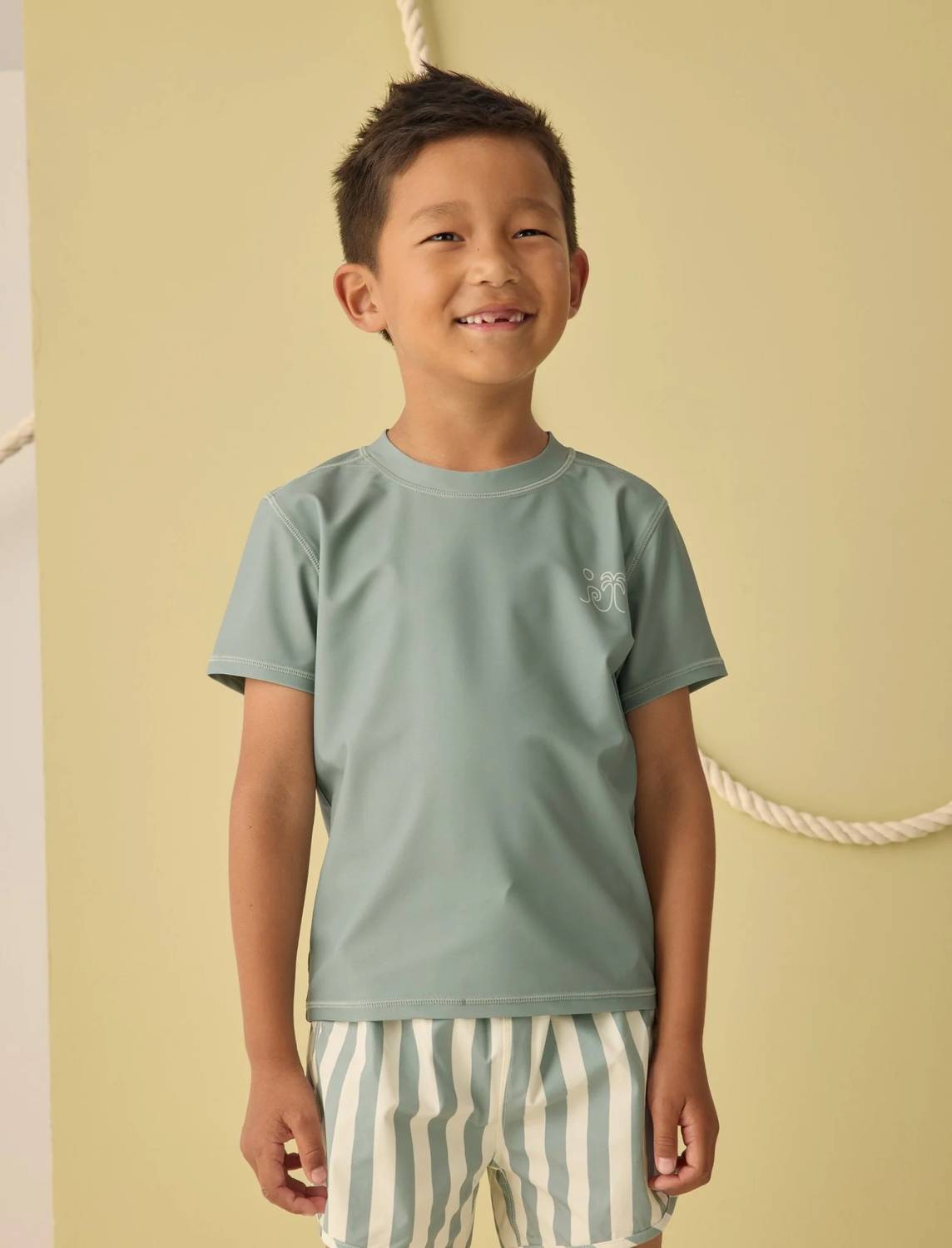 Rylee + Cru - Boy's Polyester UPF 50+ Swim Trunk