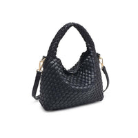 Moda Luxe - Woven Vegan Leather Crossbody Bag