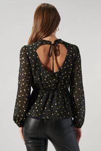 Sugarlips - Chandra Floral Peplum Top