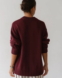 Donni. - Cotton Cashmere Crewneck Sweater Top