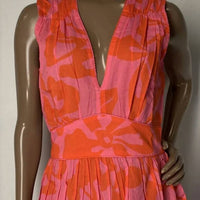 Bindu Women's Liv V-neck Mini Dress in pink red - women's dress - view 5