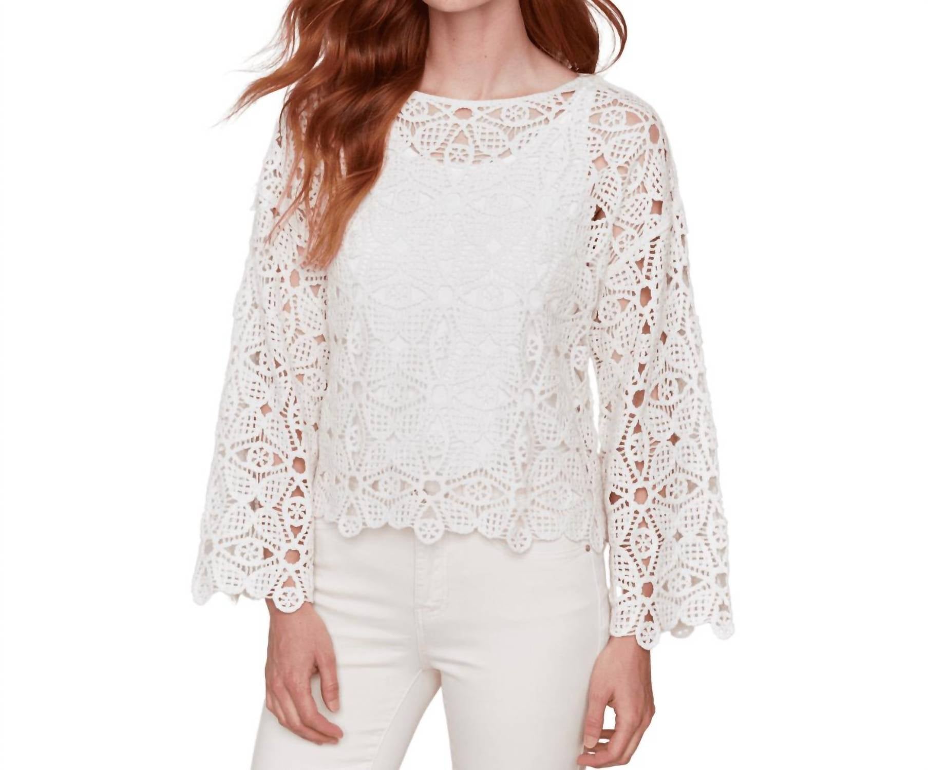 Charlie B - Crochet Long Sleeve Top