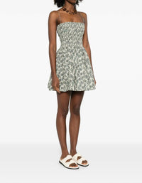Matteau - Shirred Bodice Mini Dress
