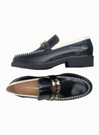 ALL BLACK Women's Clip And Stitch Loafer Shoe in black - women's flats - alternate view