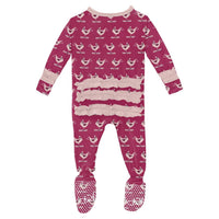 Kickee - Kids' Ruffle Footie with Snaps
