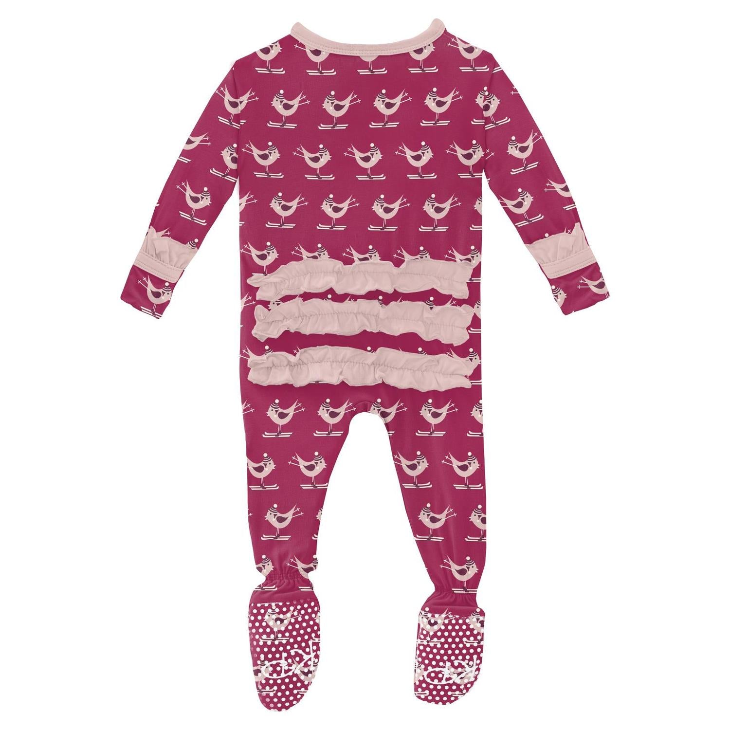 Kickee - Kids' Ruffle Footie with Snaps