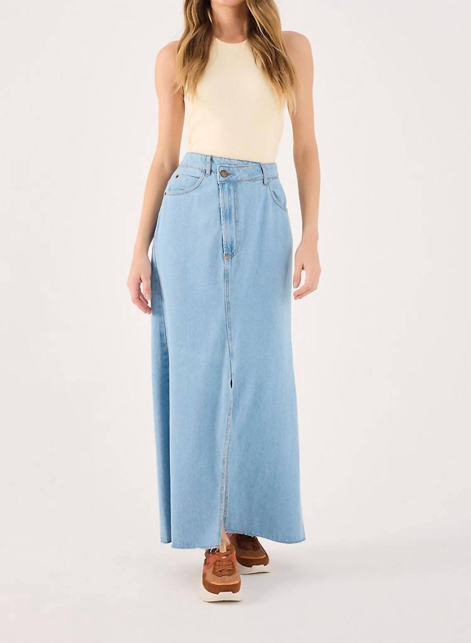 Dress To - Jean Skirt With Slit