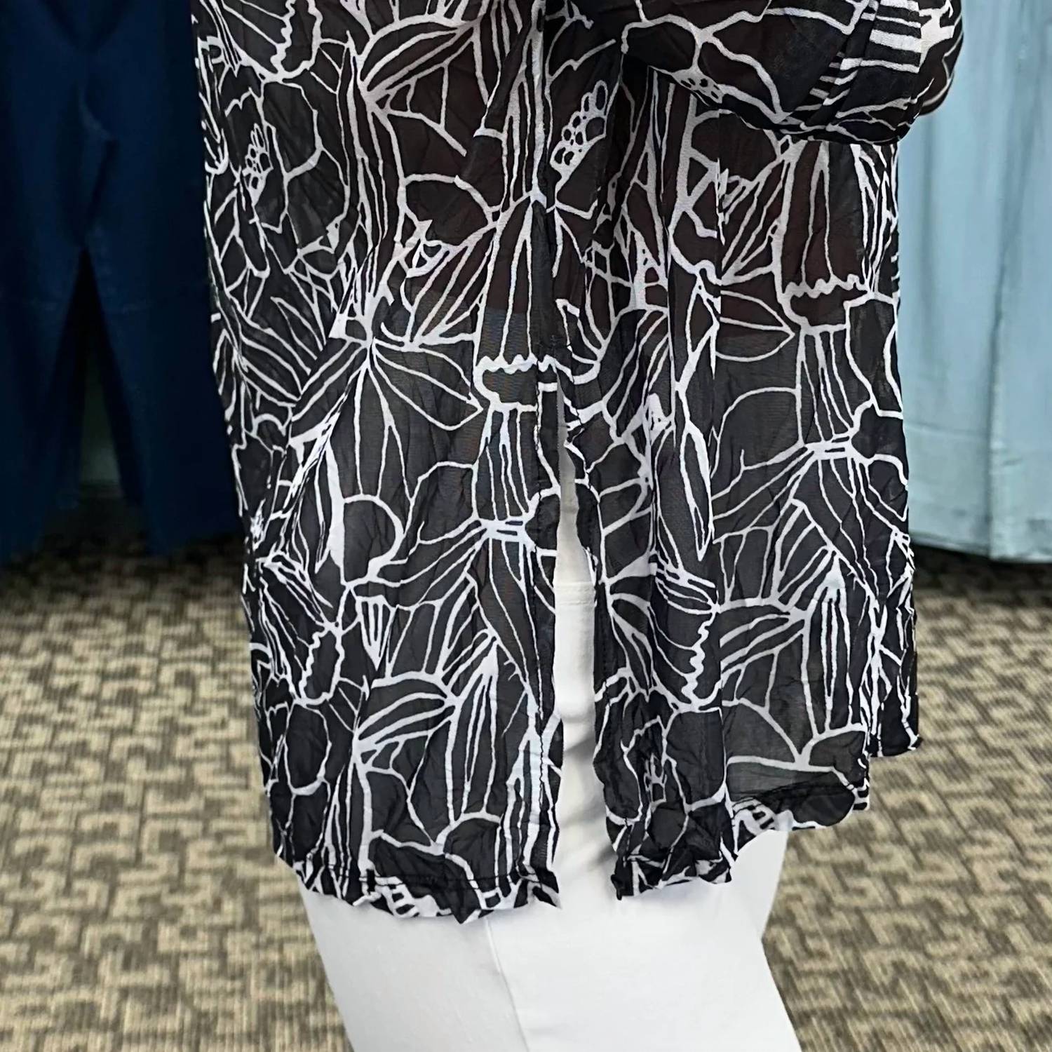 Shana Apparel - Mesh Relaxed Flowy Silhouette Top