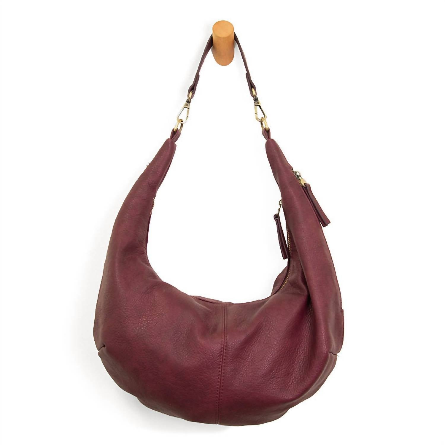 Joy Susan Women's Rhea Slouchy Crossbody Bag in plum - women's bag