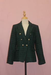 Choklate Paris - Women's Double-breasted Tweed Blazer