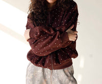 Pretty Garbage - Polka Dot Crush Zip Up Hoodie