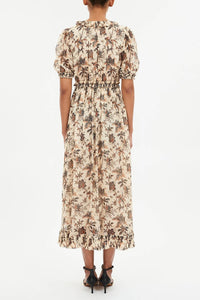 Ulla Johnson - Rosamunde Puff Sleeve Floral Midi Dress