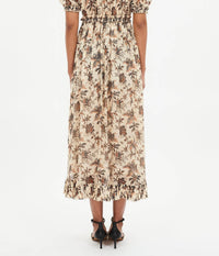 Ulla Johnson - Rosamunde Puff Sleeve Floral Midi Dress
