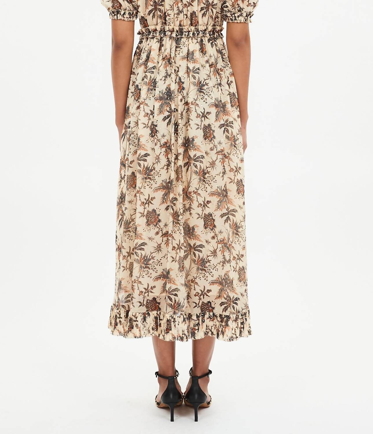 Ulla Johnson - Rosamunde Puff Sleeve Floral Midi Dress