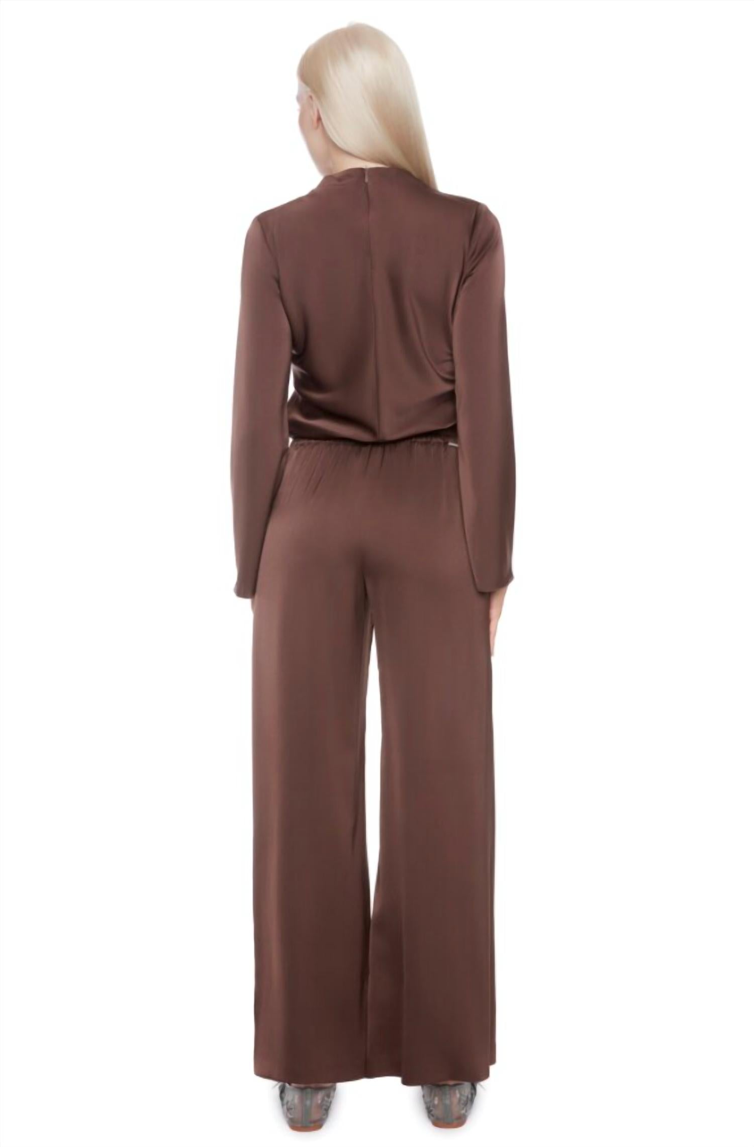 Iltm - Satin Wide Leg Flowy Pant