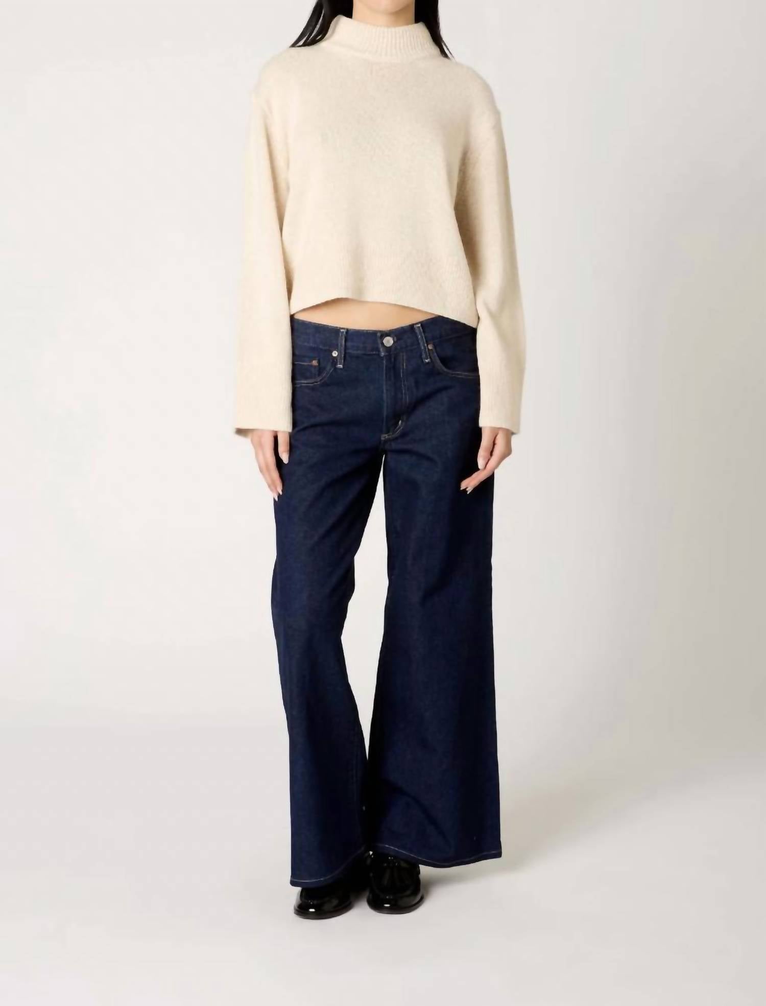 Nia - Yvonne Mock Neck Sweater