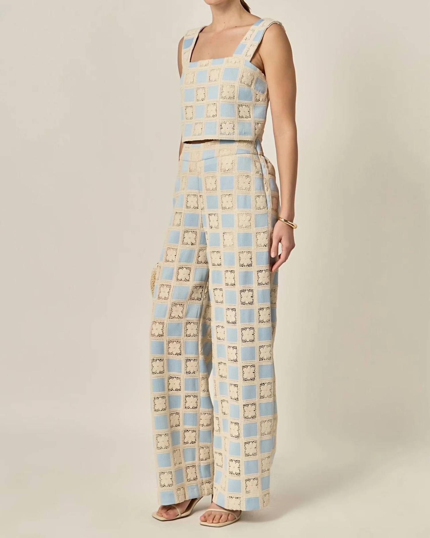 English Factory - Nashville Crochet Pant