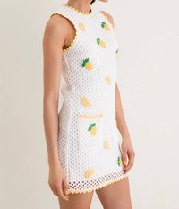 Saylor - Wynn Lemon Crochet Dress