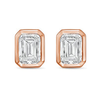Diana M Jewels - Women's Emerald Lab-grown Diamond Stud Earrings (6.00 Tcw) - Elegant