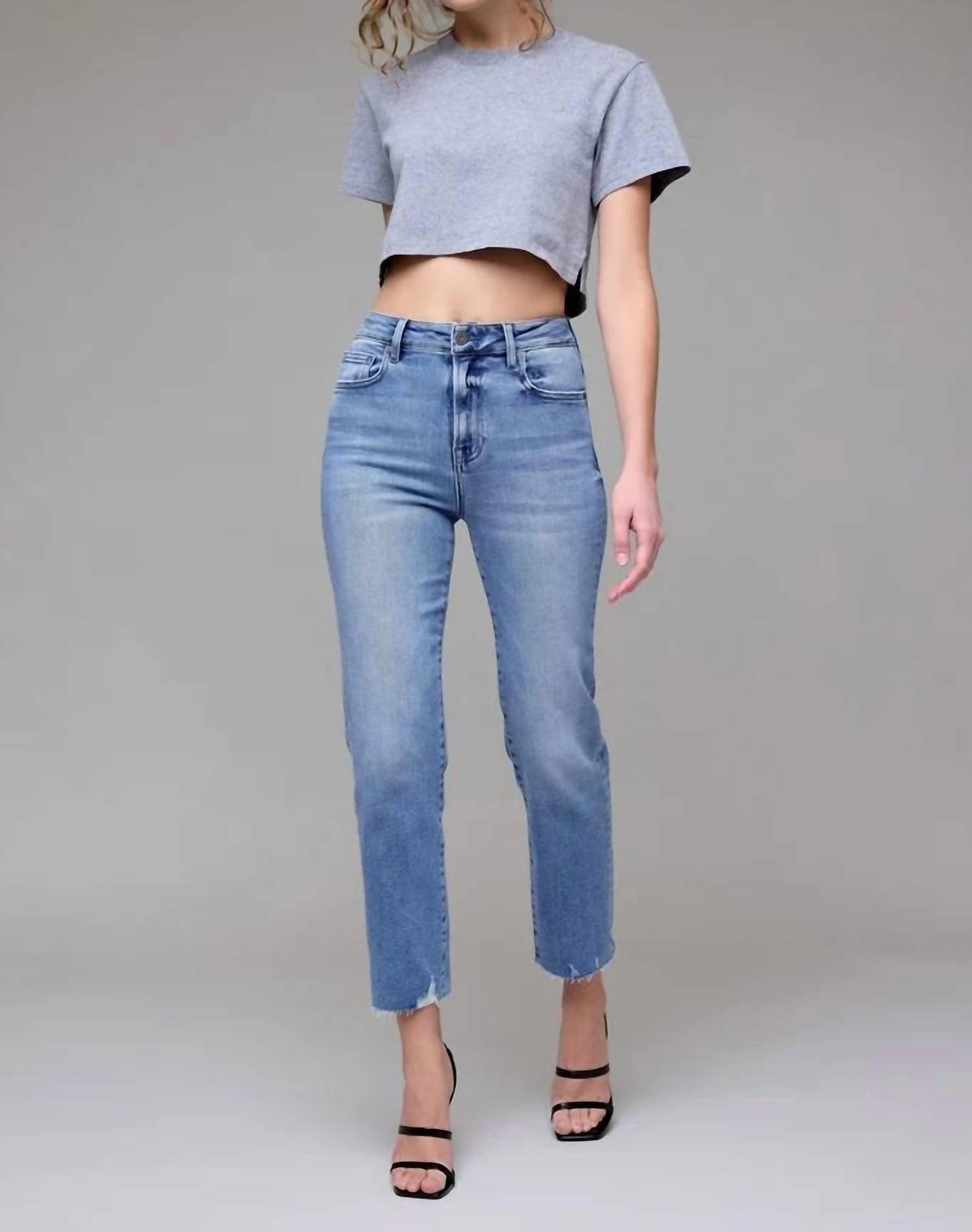 Hidden - Tracey-hirise Relax Crop Jean