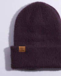 Coal Headwear Women's Pearl Beanie in black cherry - women's hat - detail view