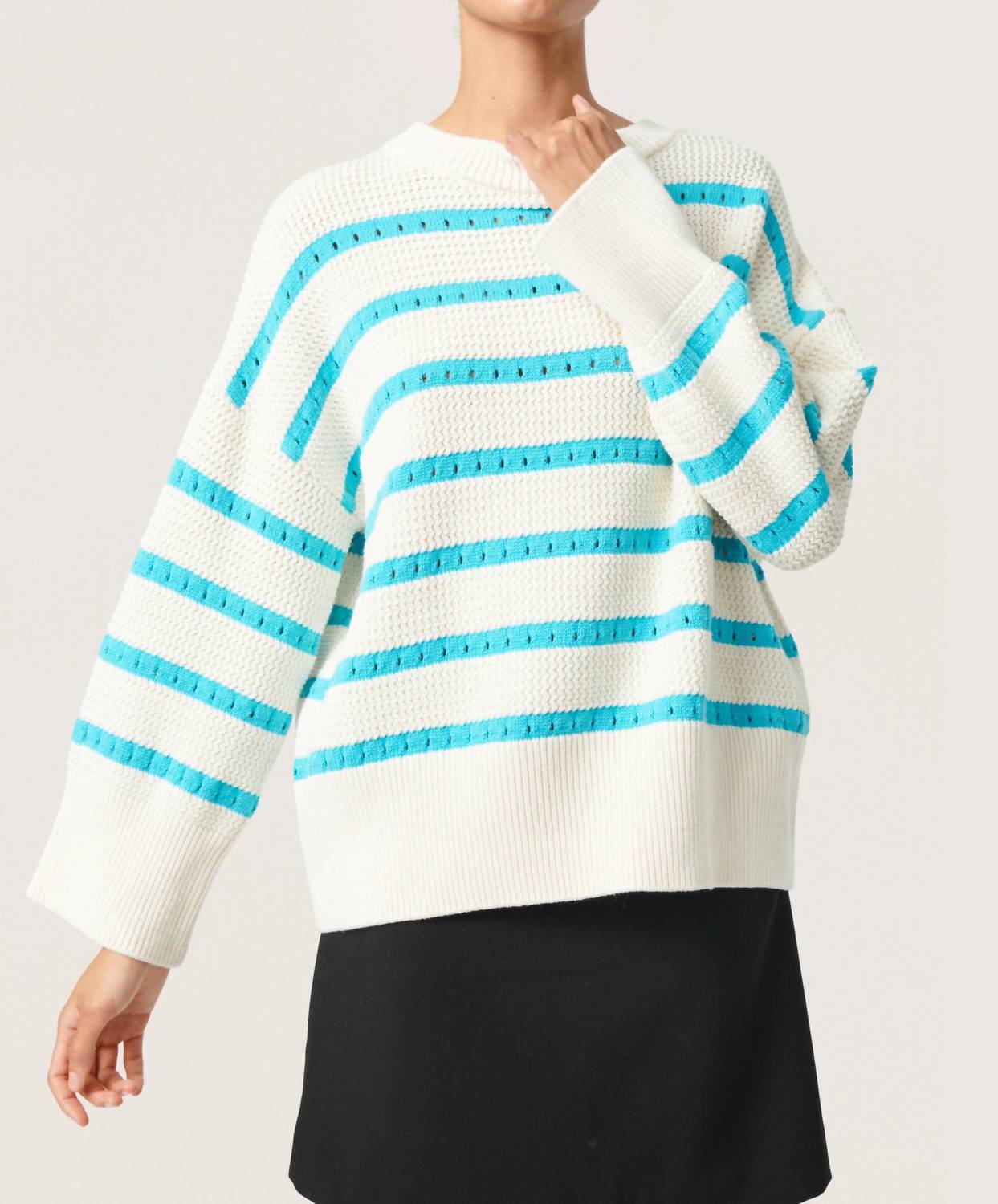 Soaked In Luxury - Ravalina Stripes Casual Fit Pullover