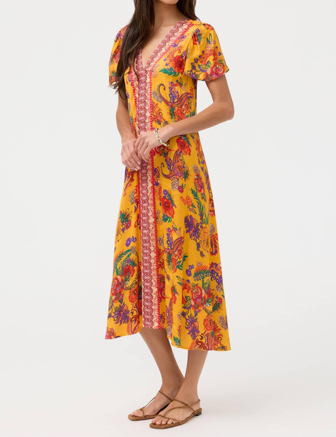 Johnny Was MIDI EVA DRESS in linnea 1 - women's dress - detail view