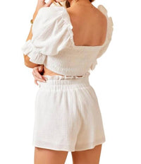 Day + Moon - Smocked Gause Set