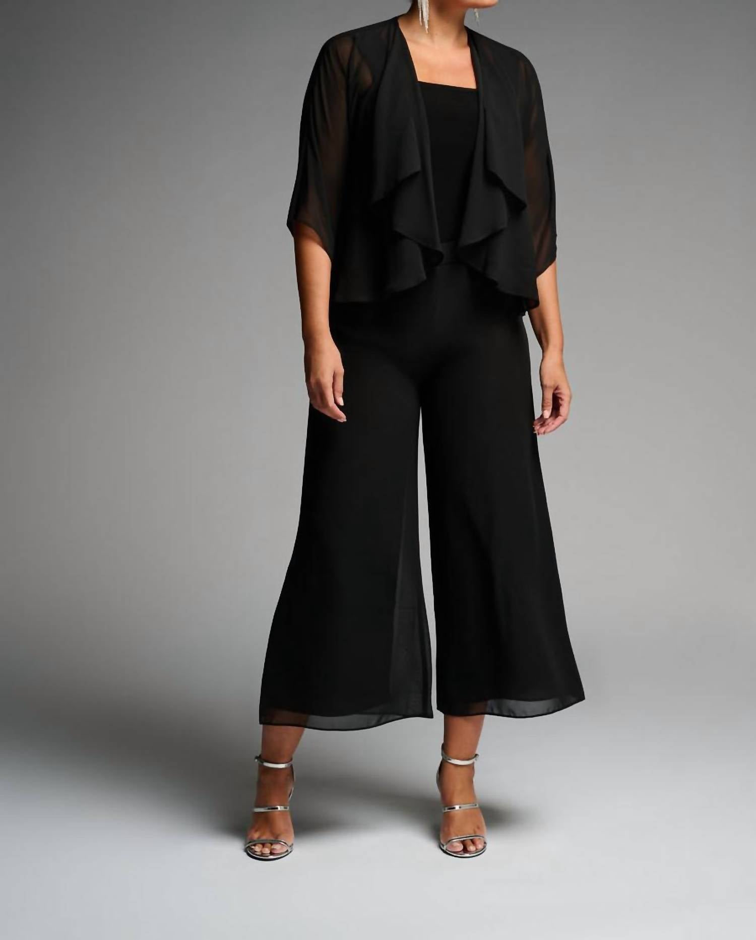 Joseph Ribkoff - Wide Leg Chiffon Pants