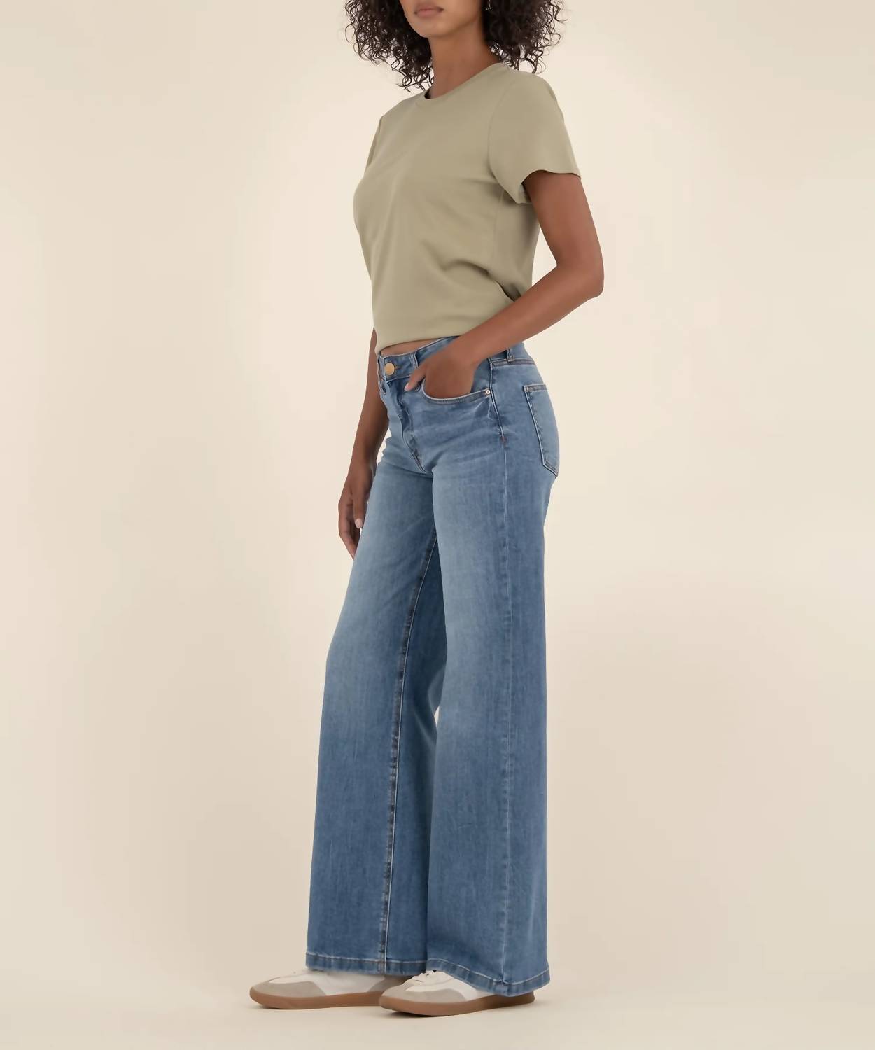 Kut From The Kloth - Women's High Rise Wide Leg Clean Hem Jean