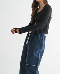 Mono B - Long Sleeve Tie Top