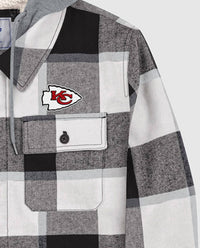 Starter - Men's Kansas City Chiefs The Big Joe Sherpa Lined Plaid Jacket