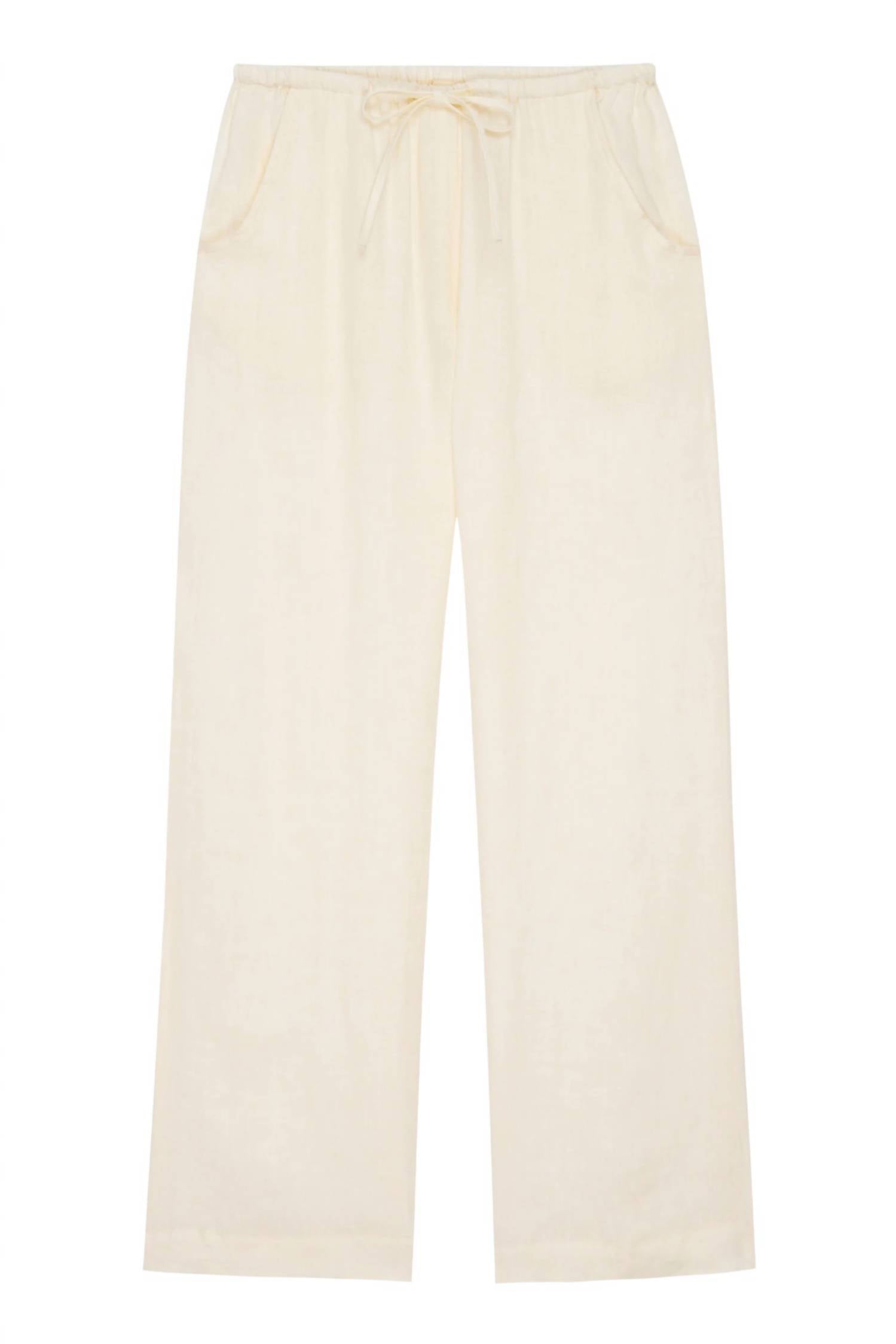 Donni. - Linen Drawstring Pant
