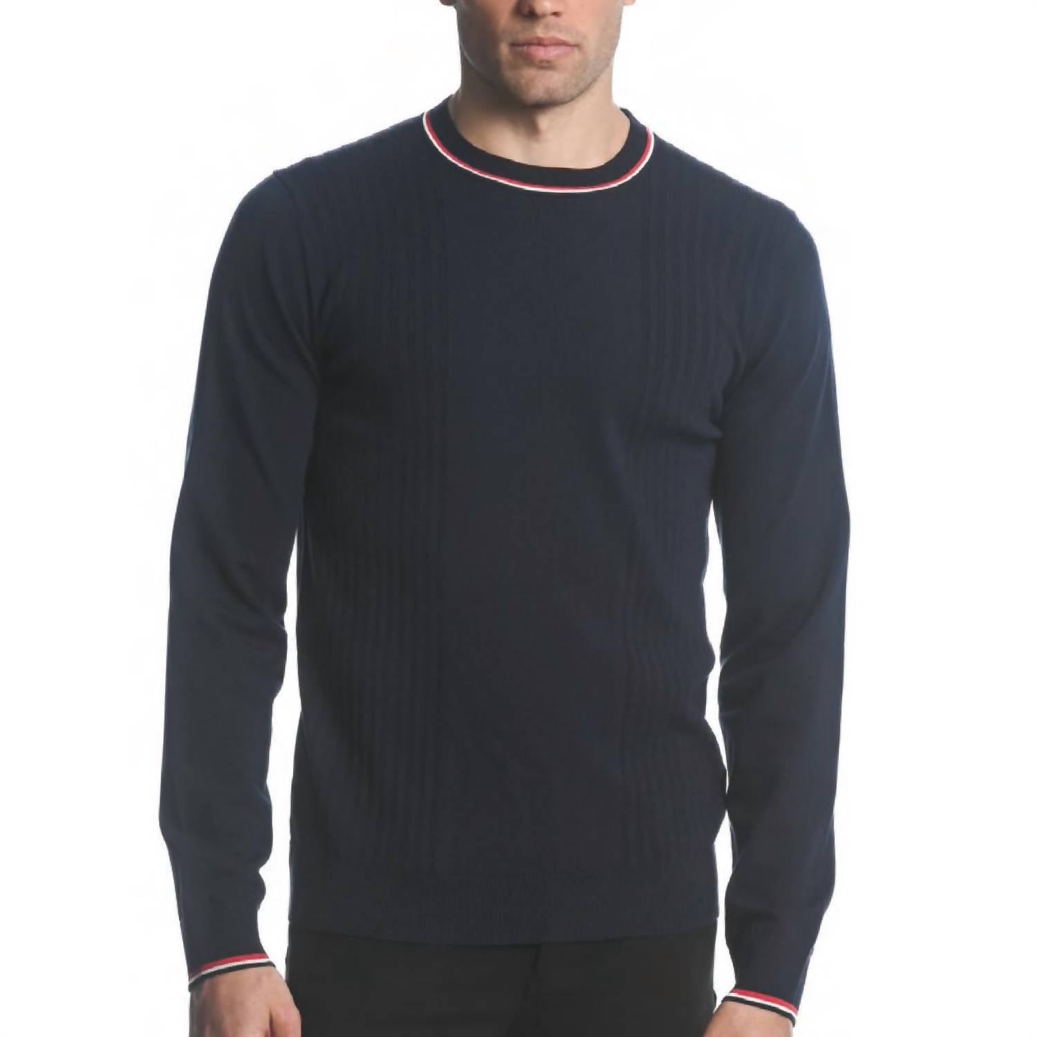 Postmarc - Silk And Tencel Textured Knit Crew Sweater