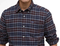 Barbour Haddington Tailored Tartan Shirt in midnight oak tartan - men's shirt - alternate view