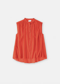 Closed - Cotton Voile Gathered Blouse