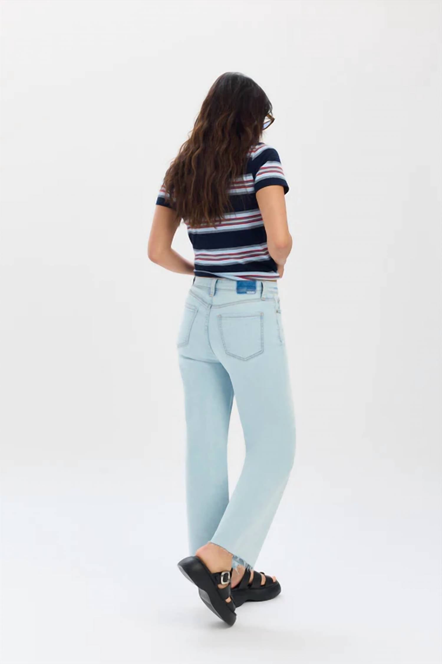 Daze - Pleaser High Rise Wide Ankle Jeans