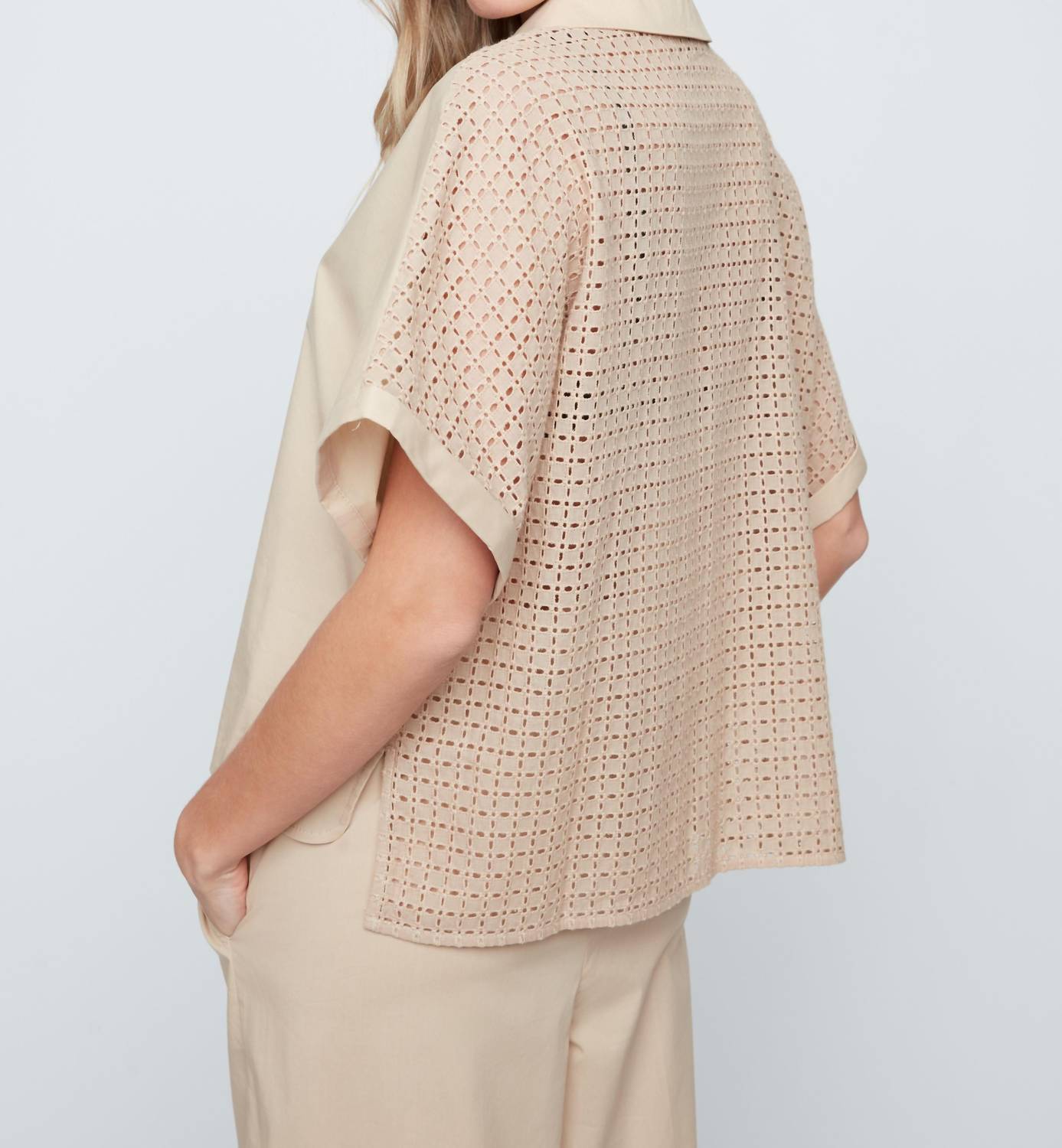 Renuar - Eyelet Back Blouse