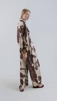 Psophia - Orient Contour Relaxed Palazzo Pants
